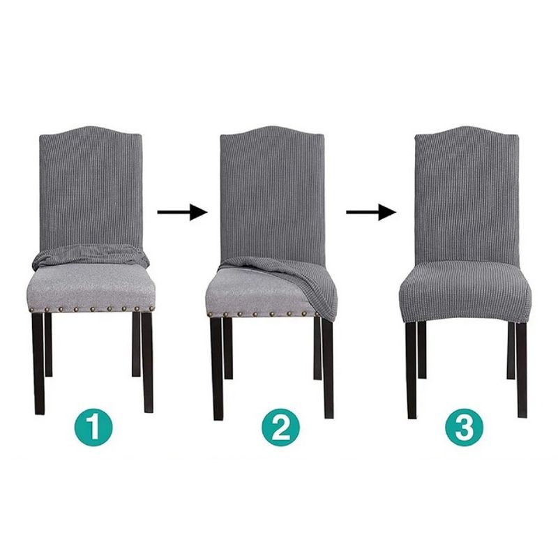GENERICO - Funda protector para sillas comedor x6 Textura
