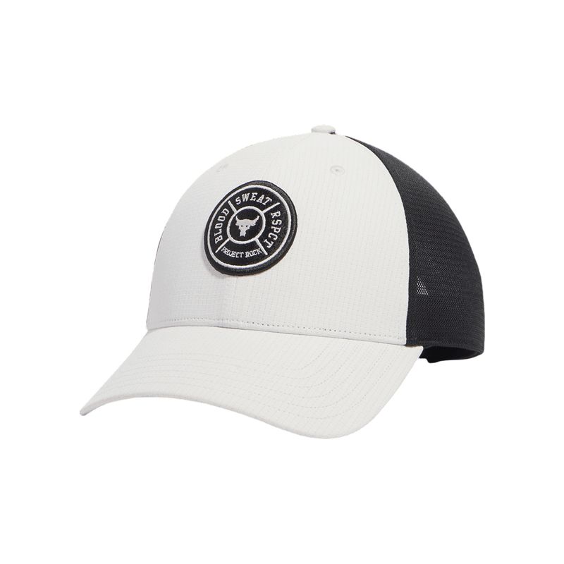 UNDER ARMOUR - Gorra Under Armour Project Rock Trucker-Gris/Negro