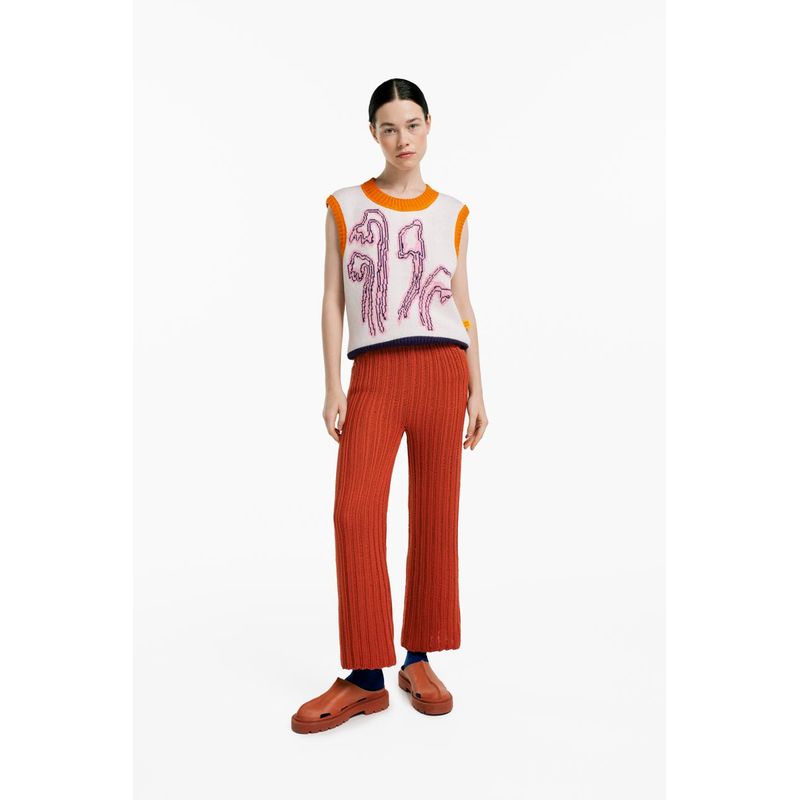 MAGLIONE - Chaleco Flores de Paramo Cuello redondo con sisa