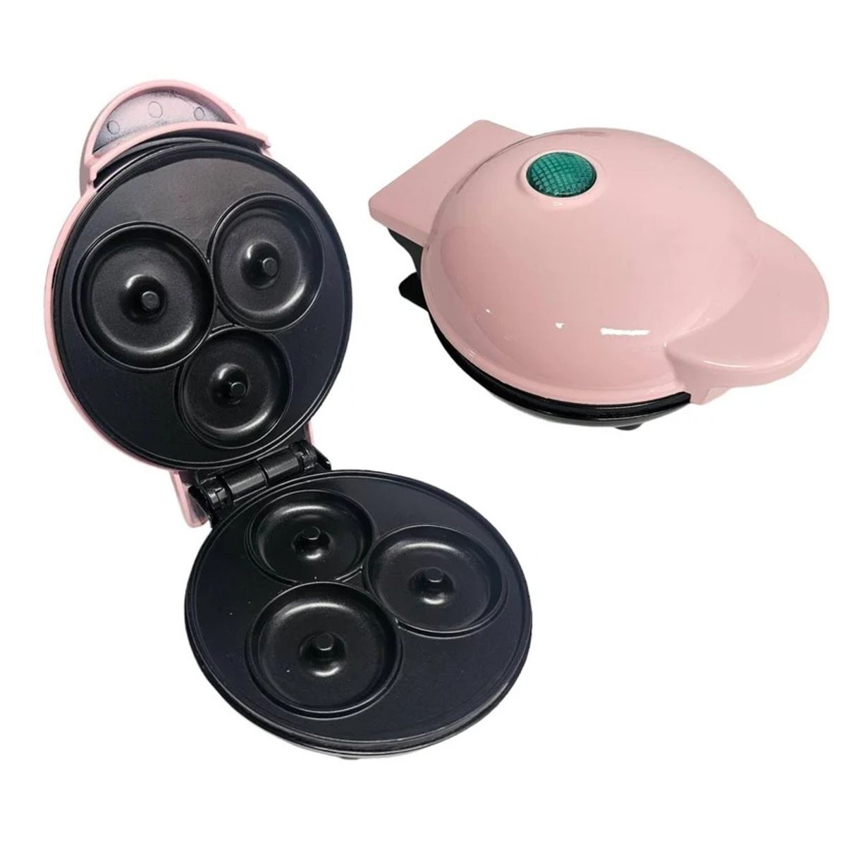 GENERICO - Máquina Mini Donas 3 Puestos Rosa Morada Rojo