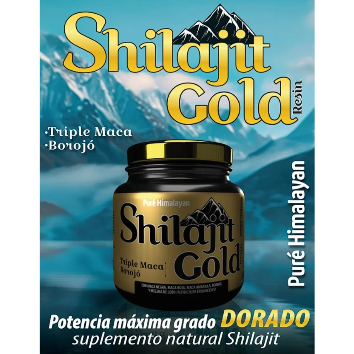 NATURAL ENERGY PRODUCTS - Shilajit Gold + Triple Maca y Borojó