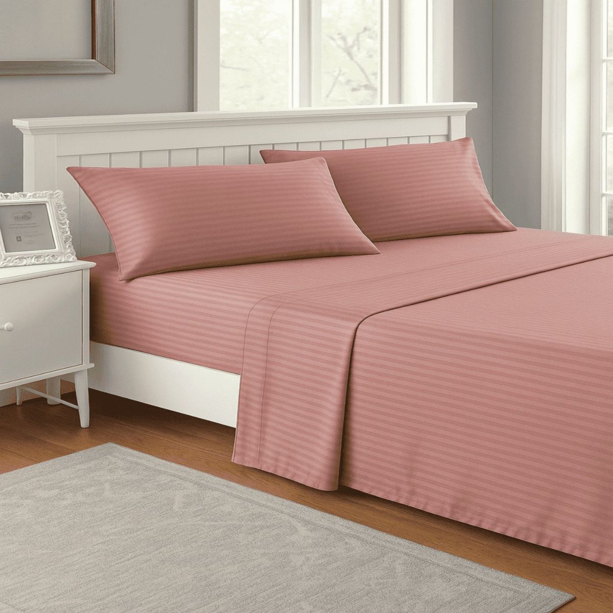 FAMILY HOME - Juego de Sabana Semidoble  Sueños-Suaves  Palo Rosa