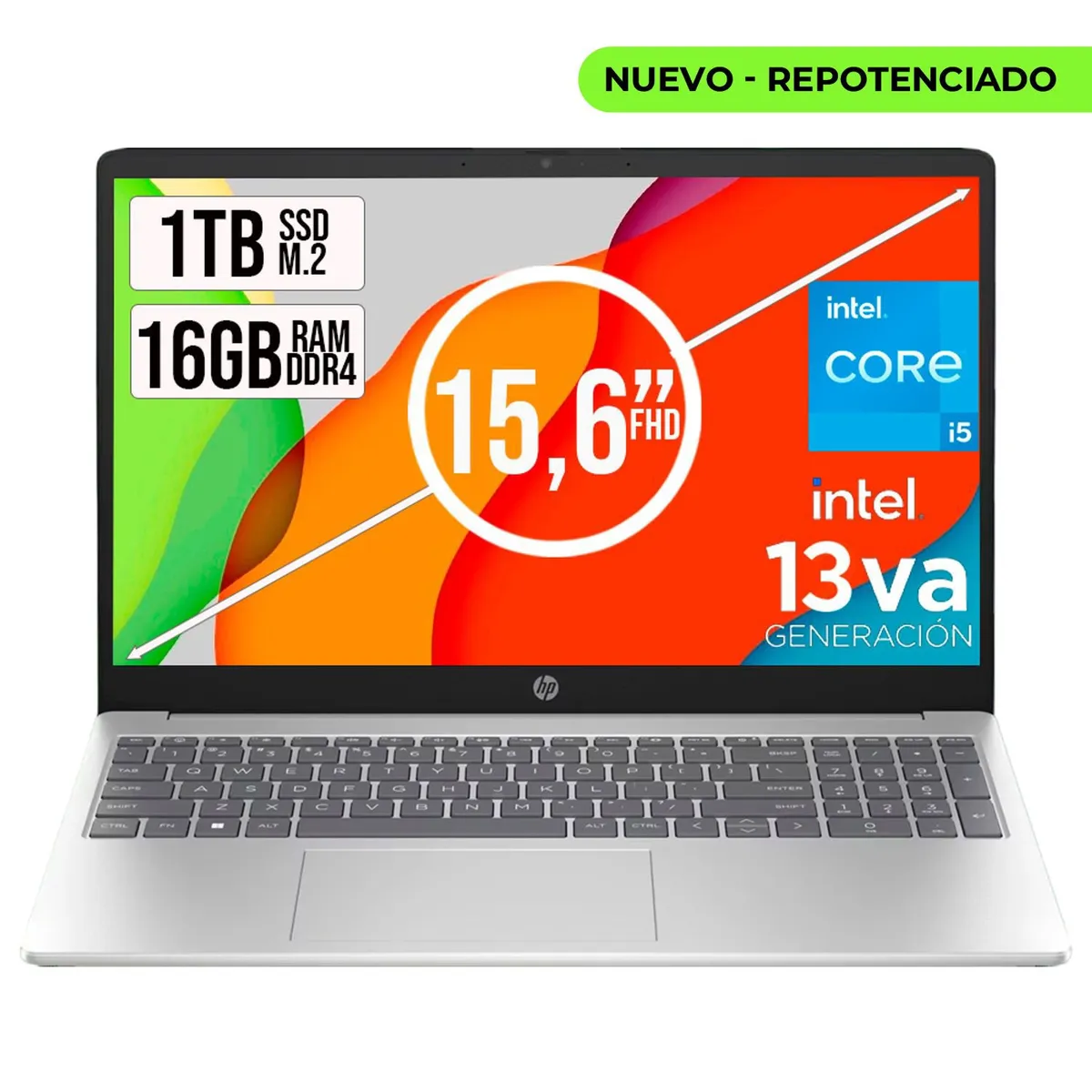 HP - PORTATIL HP 15 INTEL CORE I5-1334U SSD 1TB RAM 16GB LED 15,6 FHD