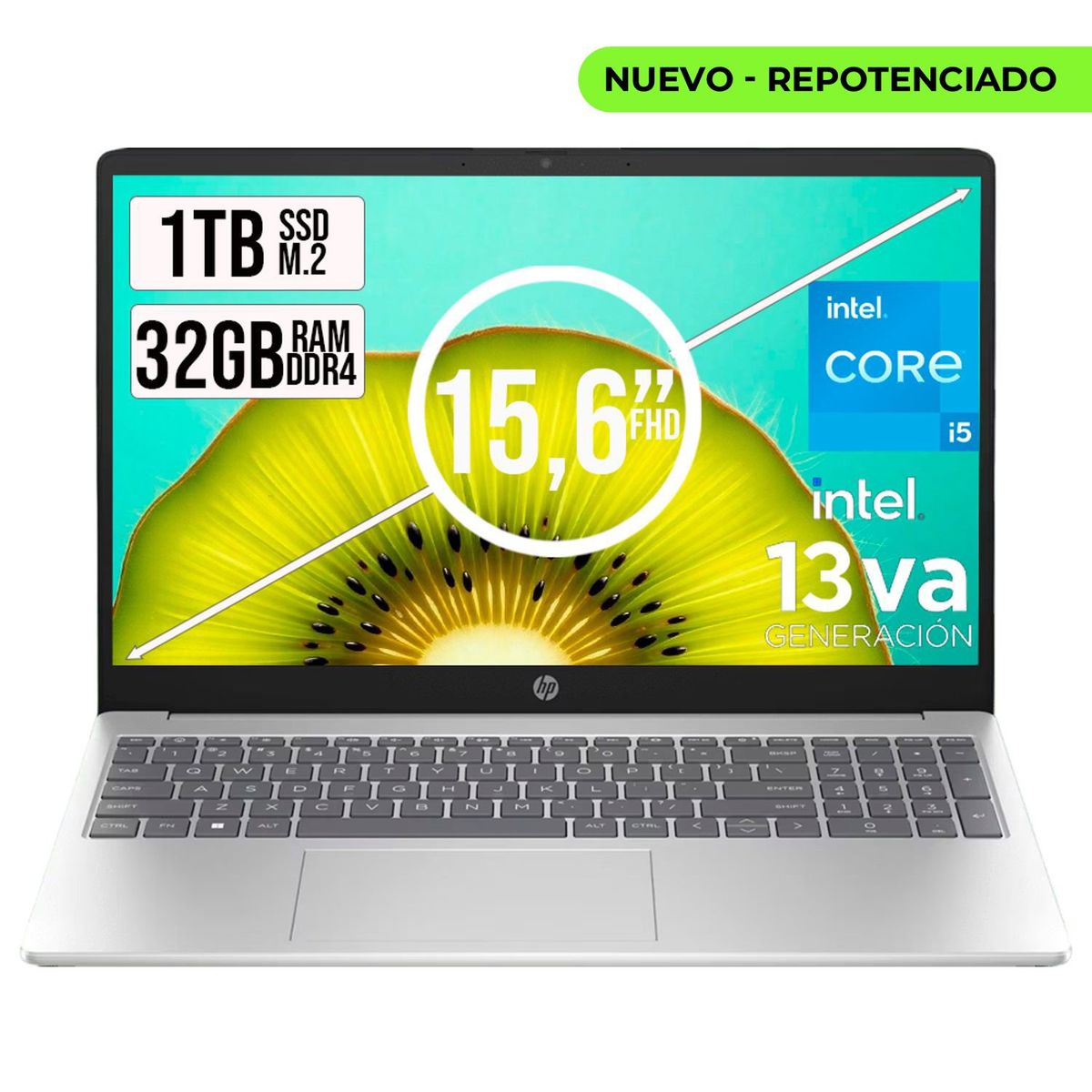 HP - PORTATIL HP 15 INTEL CORE I5-1334U SSD 1TB RAM 32GB LED 15,6 FHD