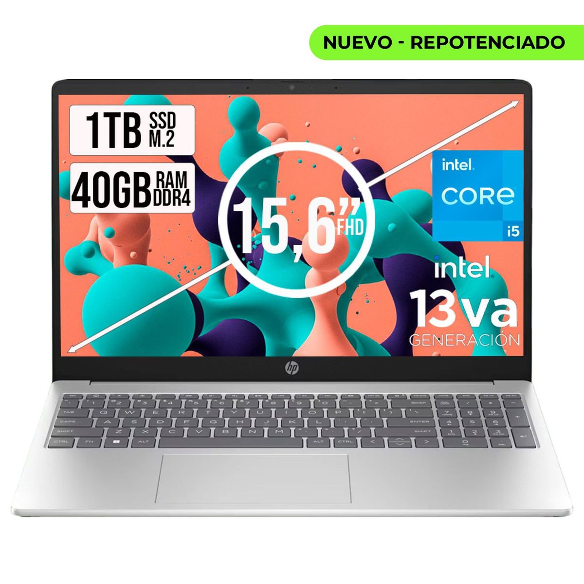 HP - PORTATIL HP 15 INTEL CORE I5-1334U SSD 1TB RAM 40GB LED 15,6 FHD