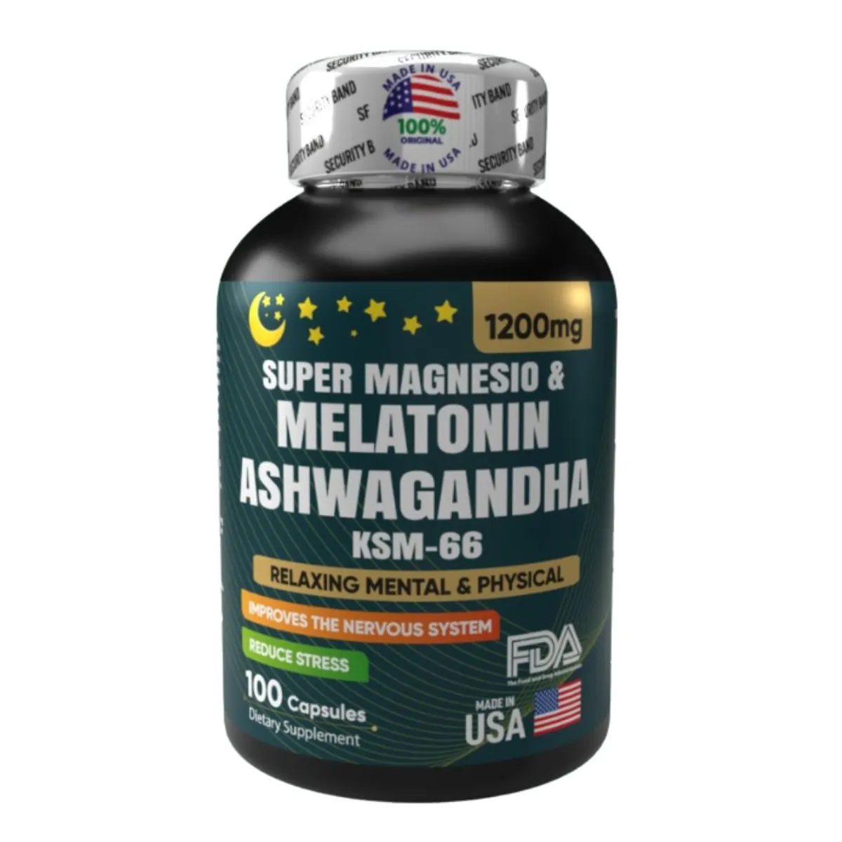NATURAL ENERGY PRODUCTS - Super Magnesio + Ashwagandha + Melatonina