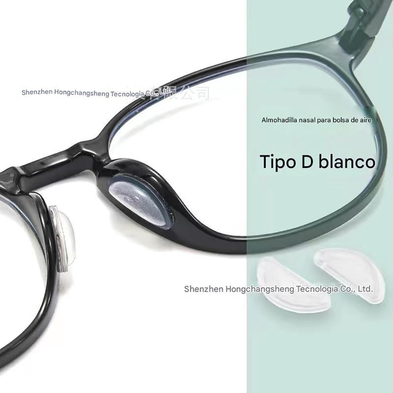 GENERICO - Gomas 3d Adhesivo Silicona Antideslizante Gafas Nariz Soporte 5 par