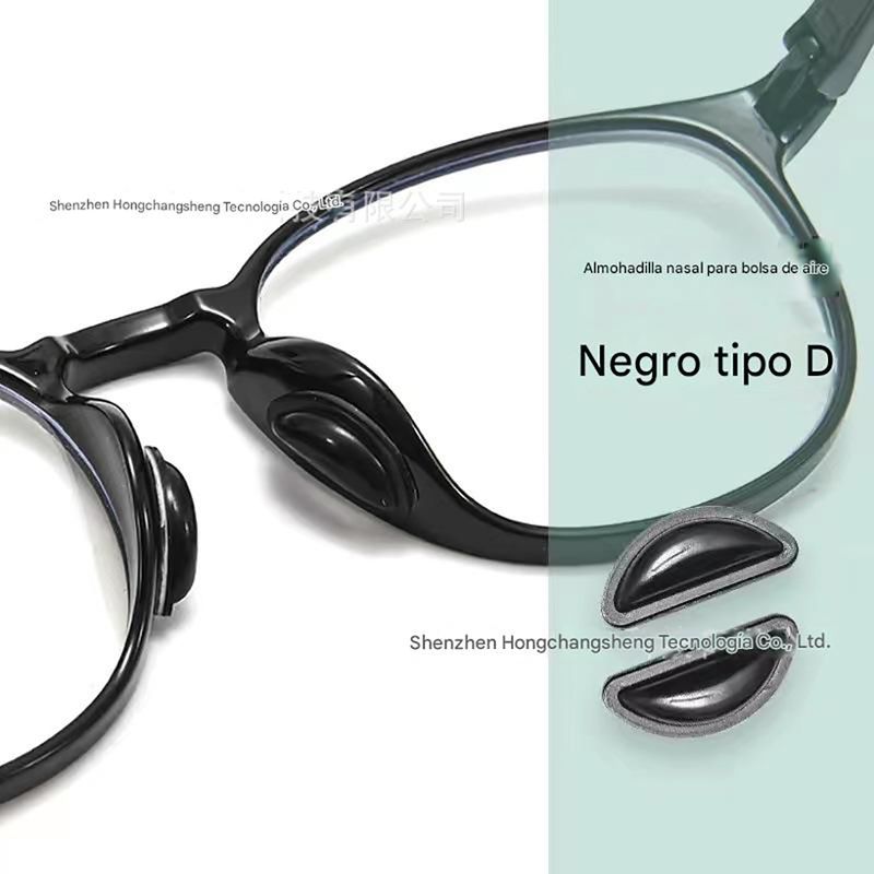 GENERICO - Gomas 3d Adhesivo Silicona Antideslizante Gafas Nariz Soporte 5 par