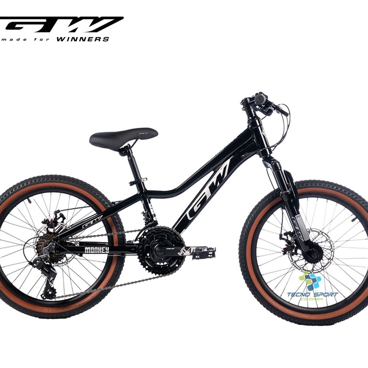 GW - Bicicleta Niño Niña Gw Rin 20 Mtb Con Accesorios