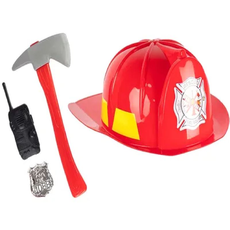 GENERICO - Set De Juguete Bombero Infantil Casco Herramientas