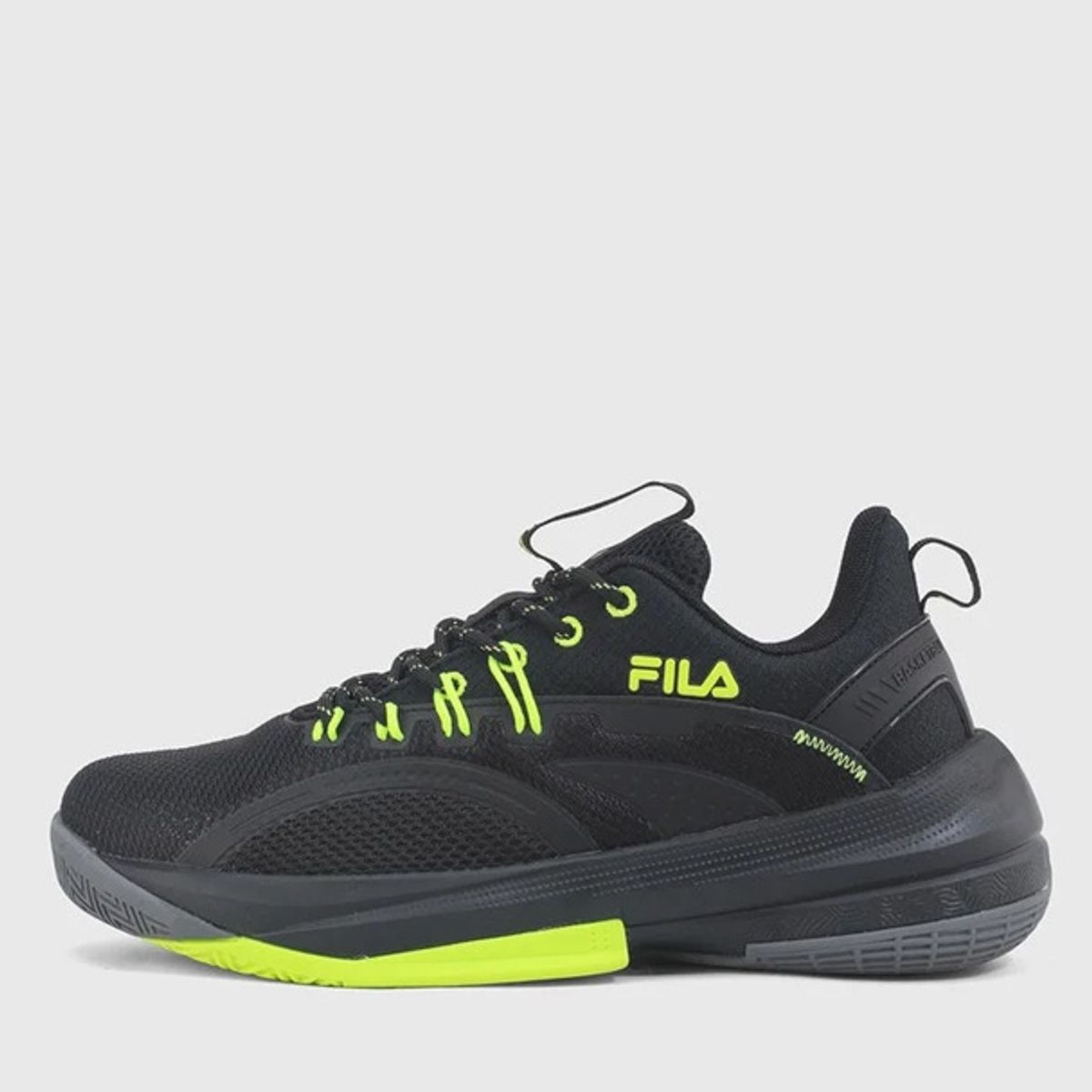 FILA - Tenis Fila Basketball Hombre 430090BLG Negro Verde
