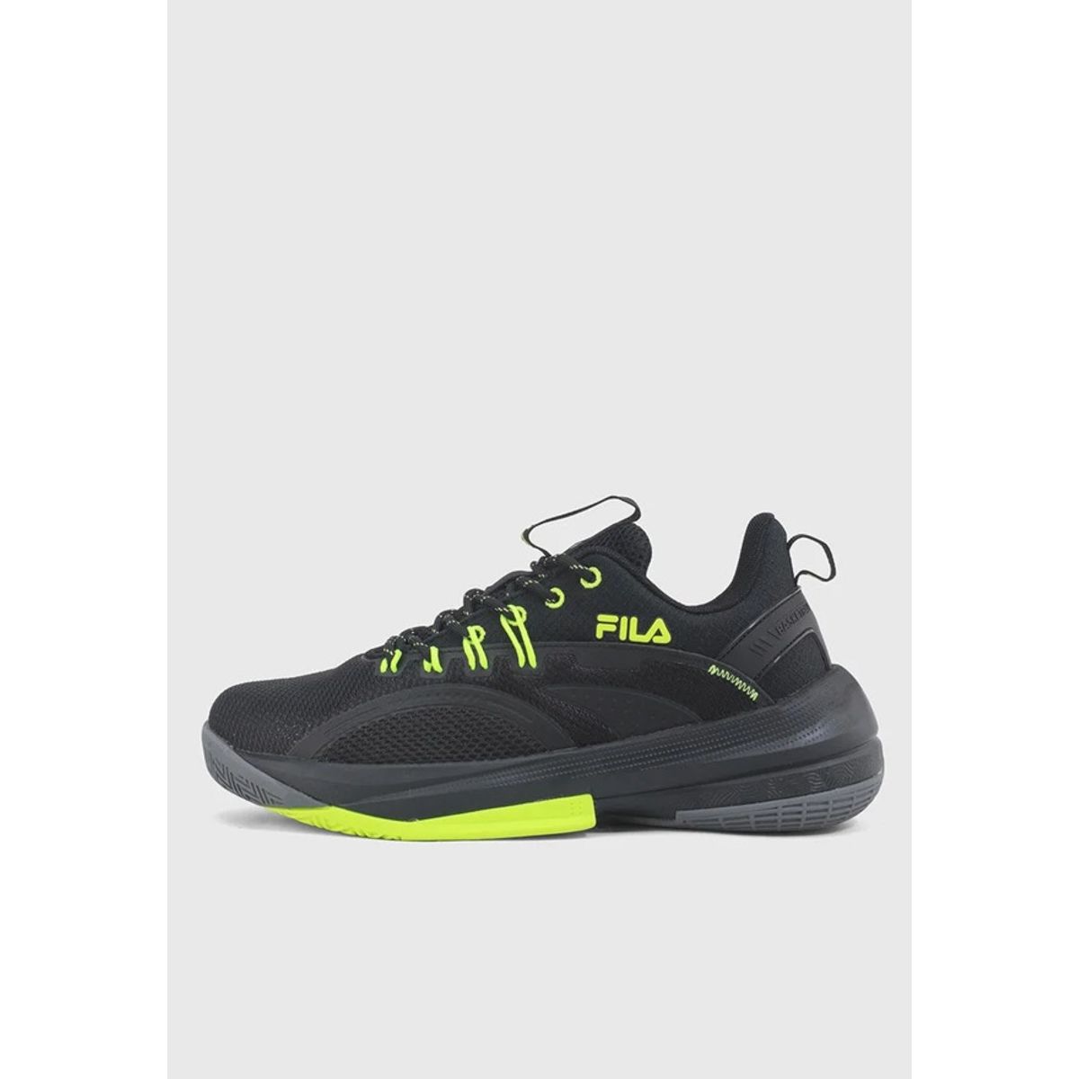 FILA - Tenis Fila Basketball Hombre 430090BLG Negro Verde
