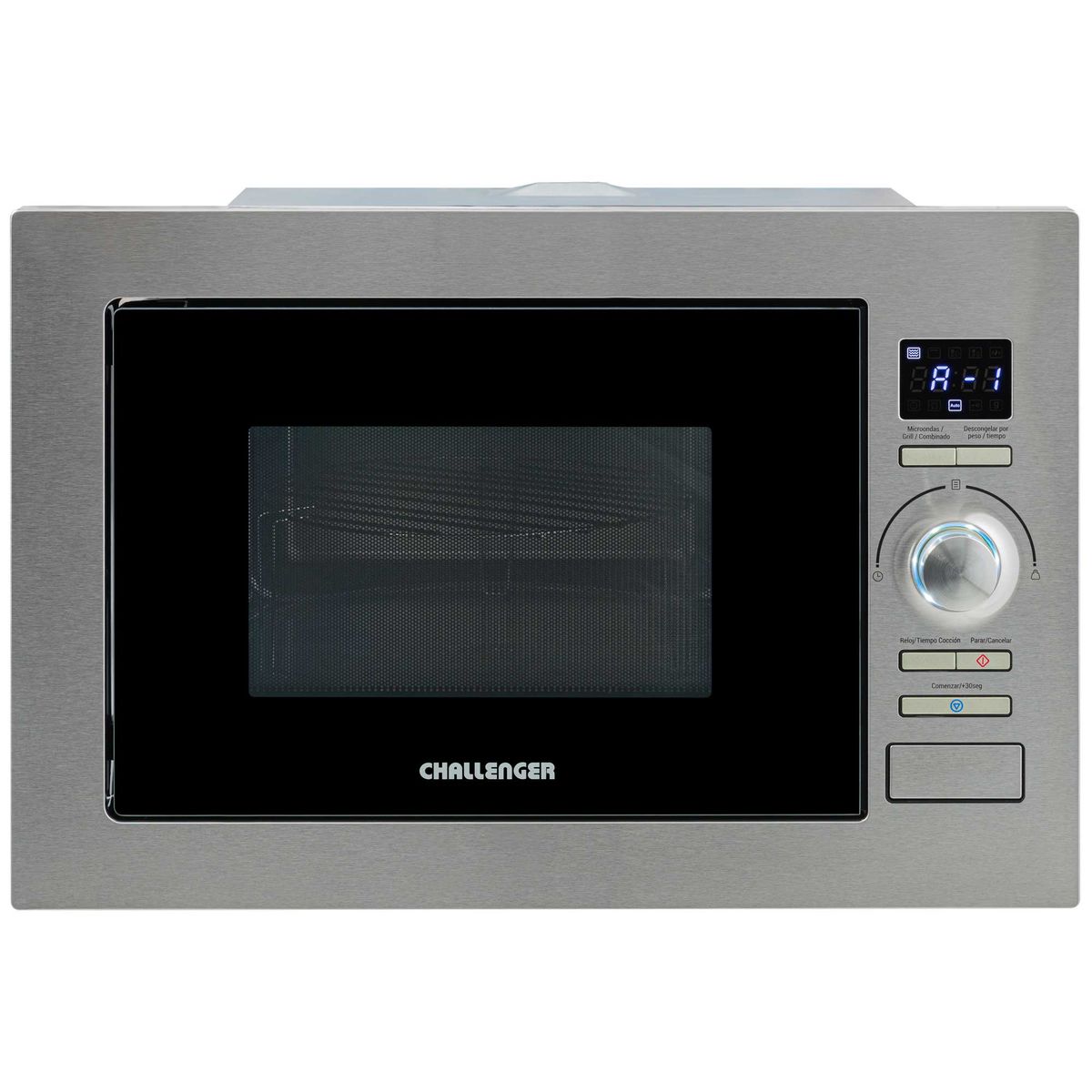 CHALLENGER - Horno microondas de empotrar Challenger en acero inoxidable 25 Lts - HM 8023