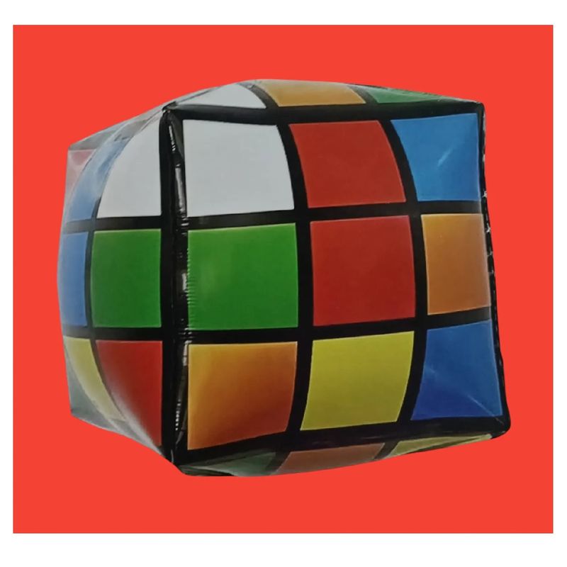 GENERICO - Globo Metalizado Cubo Rubik 4d