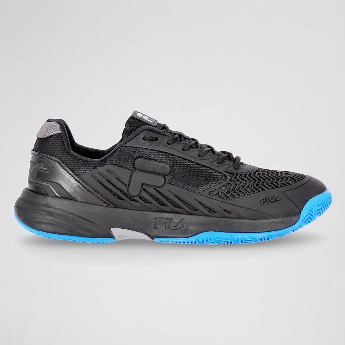 FILA - Tenis Fila Hacer Hombre Running Negro Azul Confort y Estilo