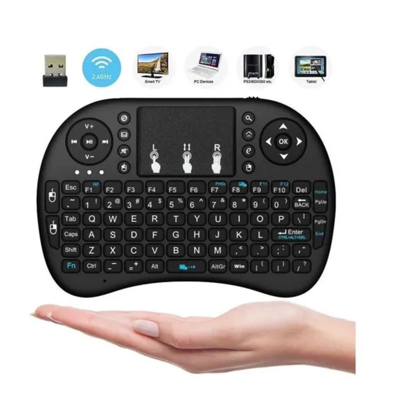 BODUM - Mini Teclado Touchpad Inalámbrico Androidsmart Tv Tv Box