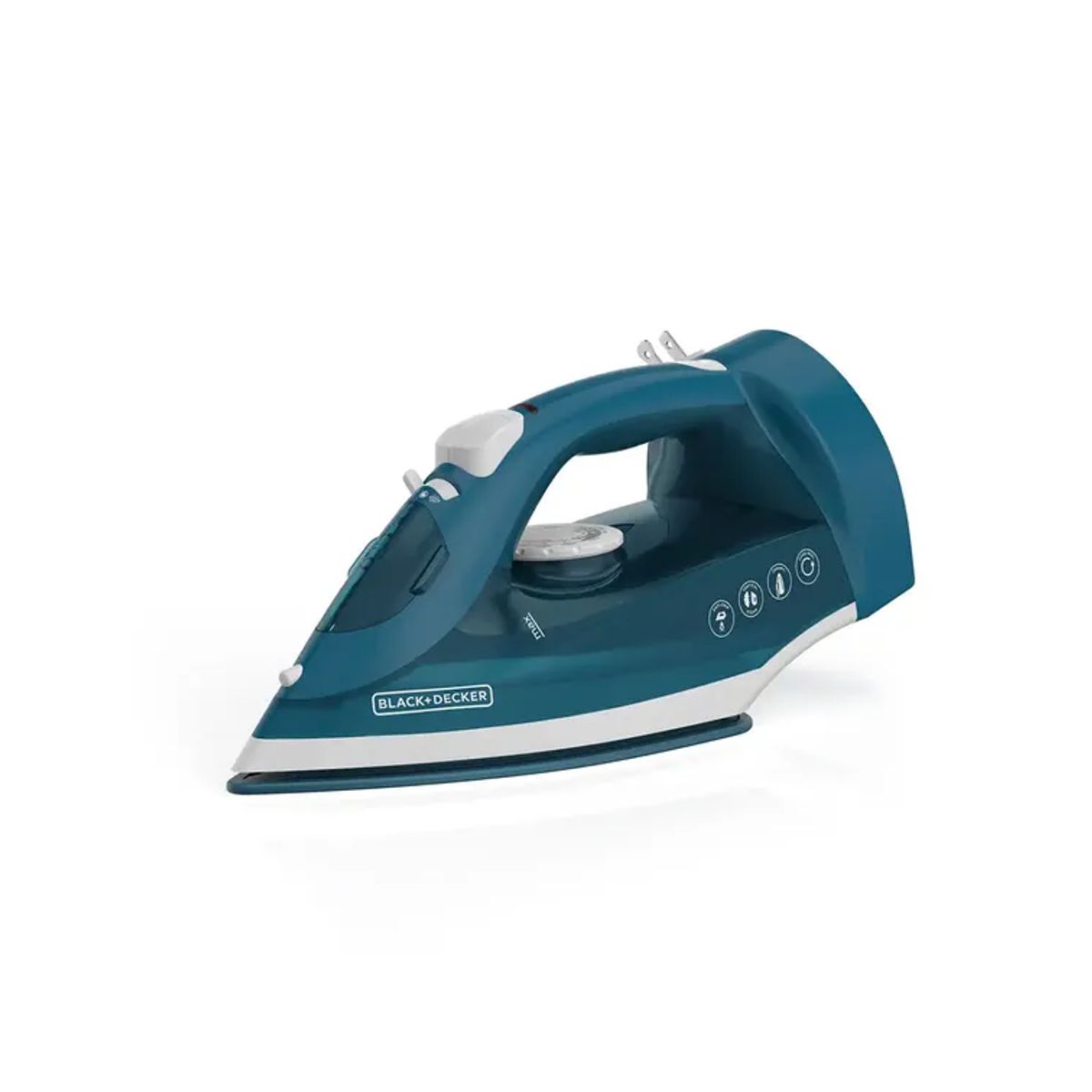 BLACK+DECKER - Plancha de Ropa a Vapor con Cable Retractil Azul Black+Decker ICR004B-LA
