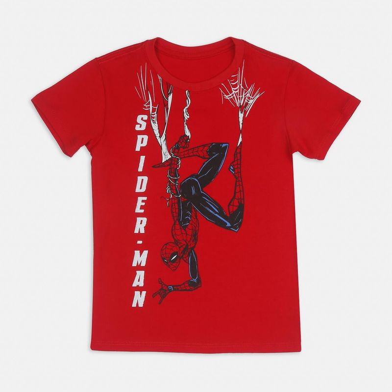 MARVEL - Camiseta Para Niño Licenses Marvel Rojo Nikz L