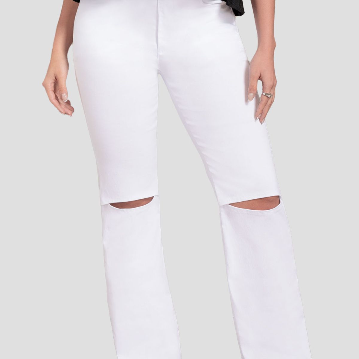 MARKETING PERSONAL - Pantalón Mujer Blanco Mp 110991