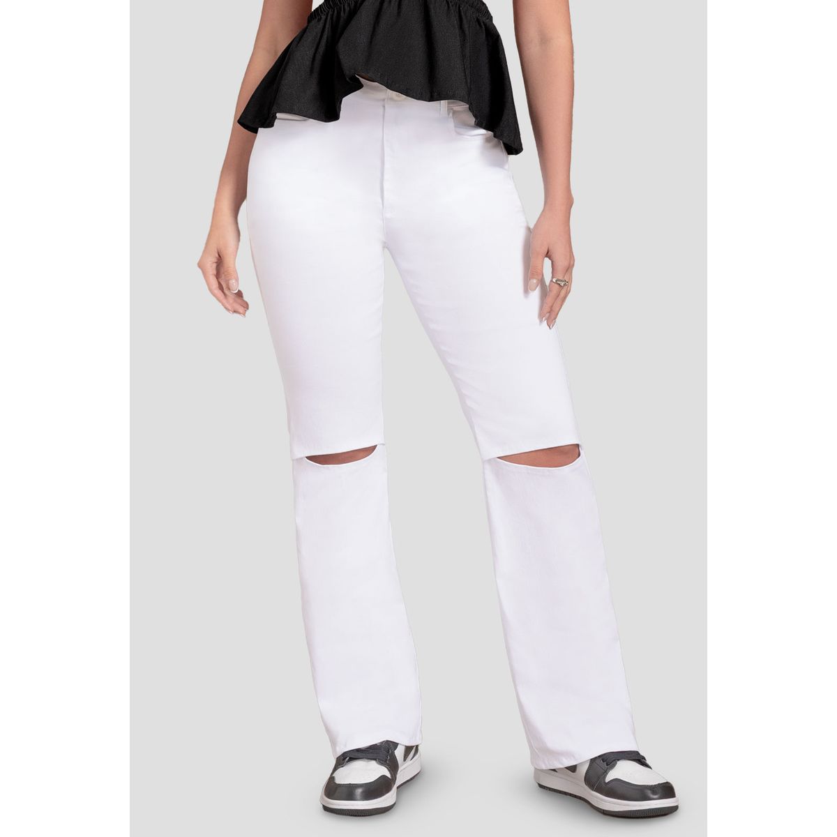 MARKETING PERSONAL - Pantalón Mujer Blanco Mp 110991