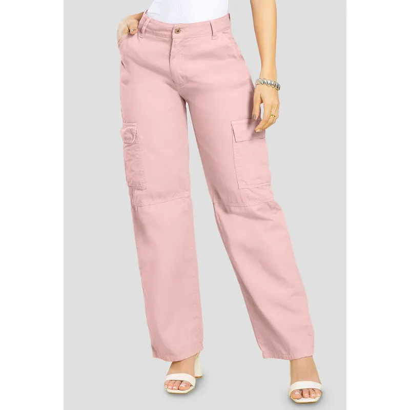 MARKETING PERSONAL - Pantalón Mujer Rosa Polvo Mp 111056