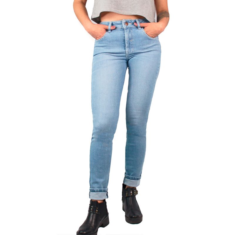 LEC LEE - Jean Skinny Índigo Claro Lec Lee Para Mujer