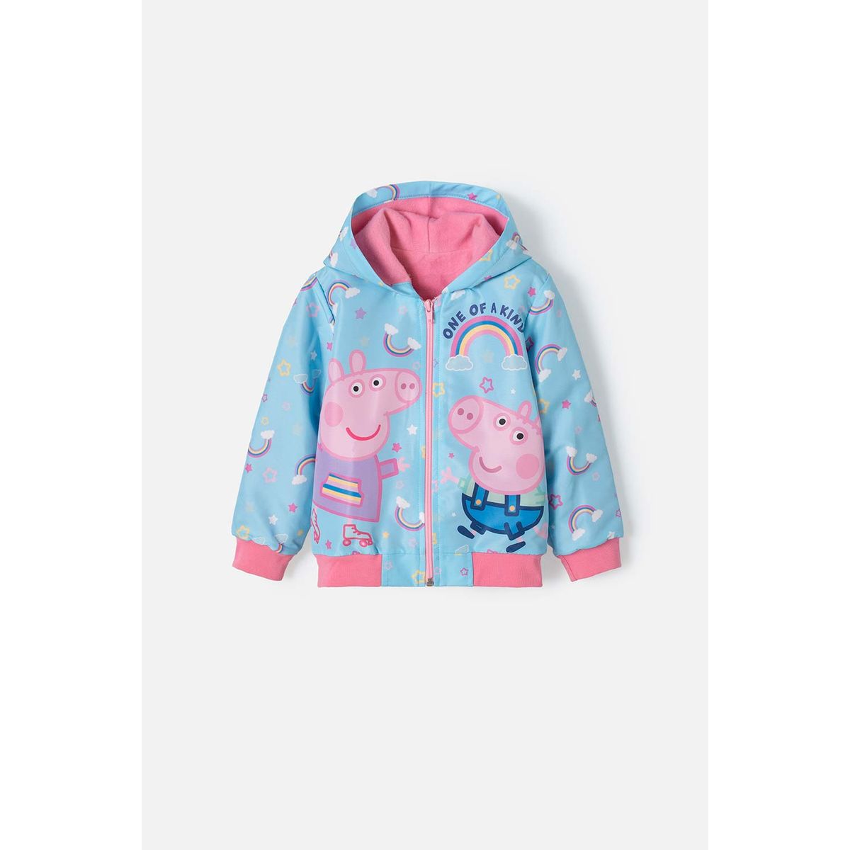 HASBRO - Buzo de Peppa Pig con cierre azul para niña 2T a 5T