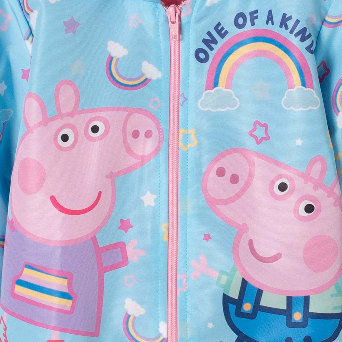 HASBRO - Buzo de Peppa Pig con cierre azul para niña 2T a 5T