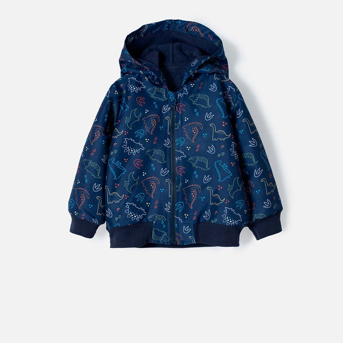 LITTLEMIC - Chaqueta LittleMic azul con capucha para bebé niño