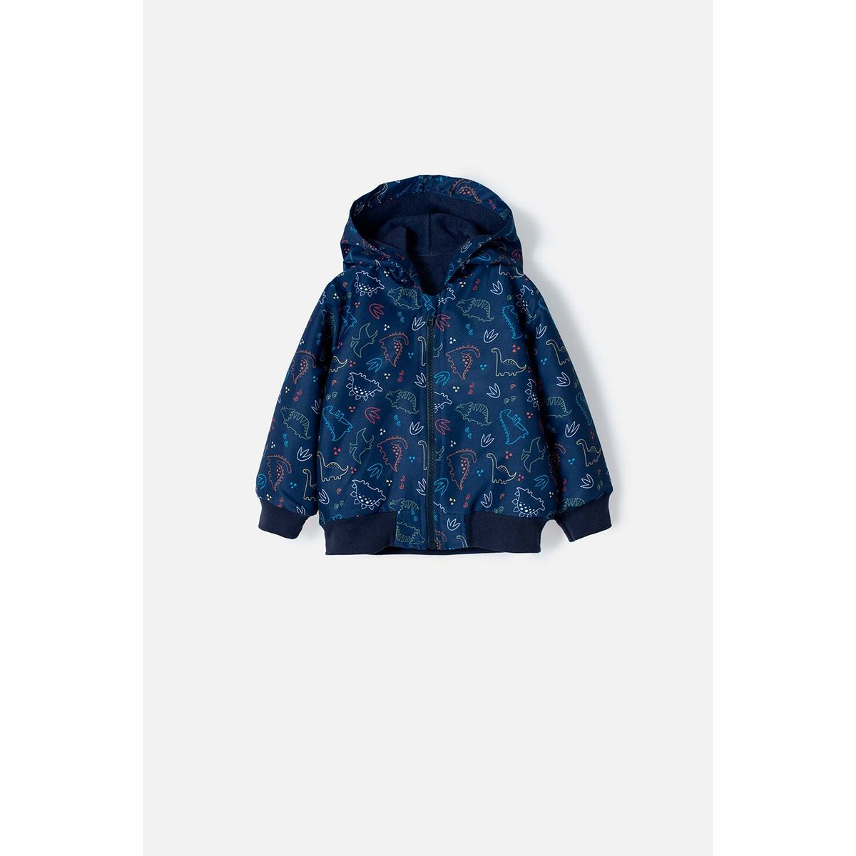 LITTLEMIC - Chaqueta LittleMic azul con capucha para bebé niño