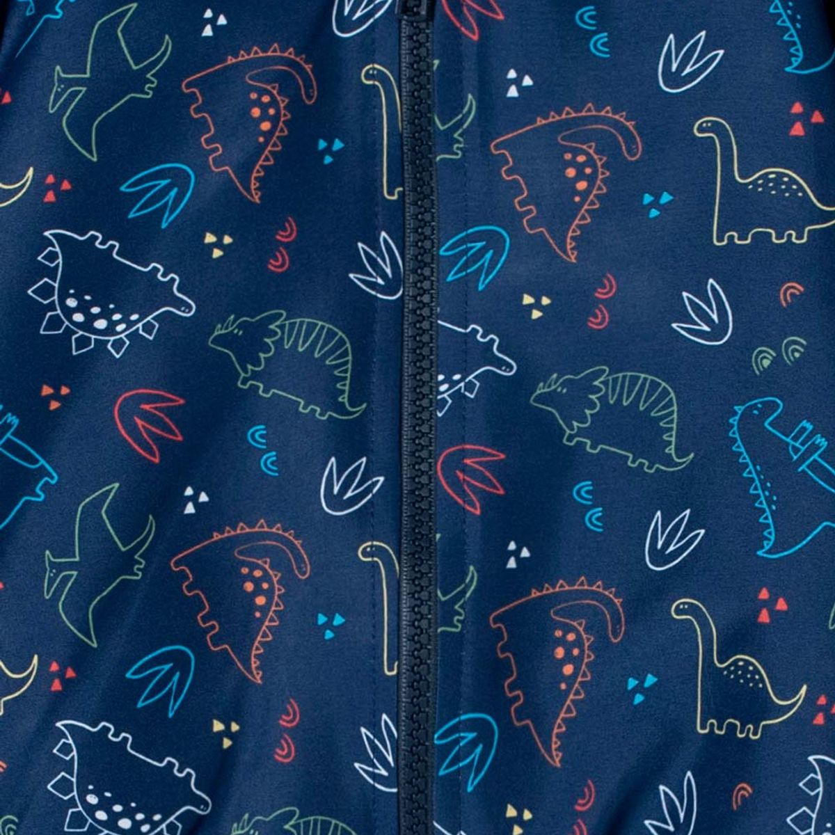 LITTLEMIC - Chaqueta LittleMic azul con capucha para bebé niño