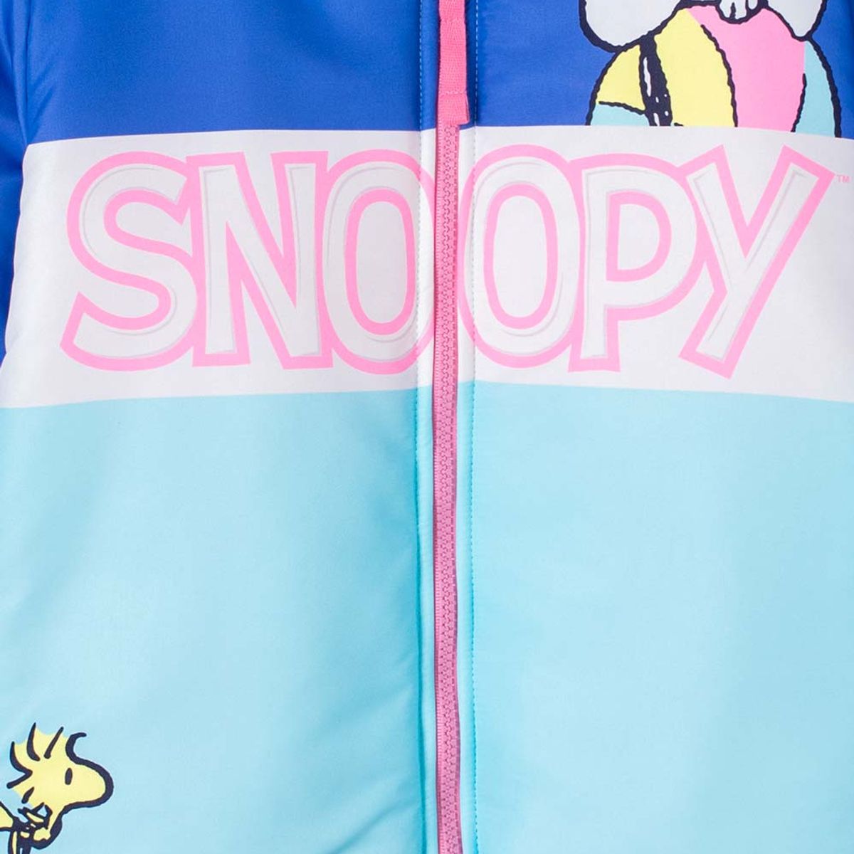 SNOOPY - Chaqueta de Snoopy con cierre multicolor para niña