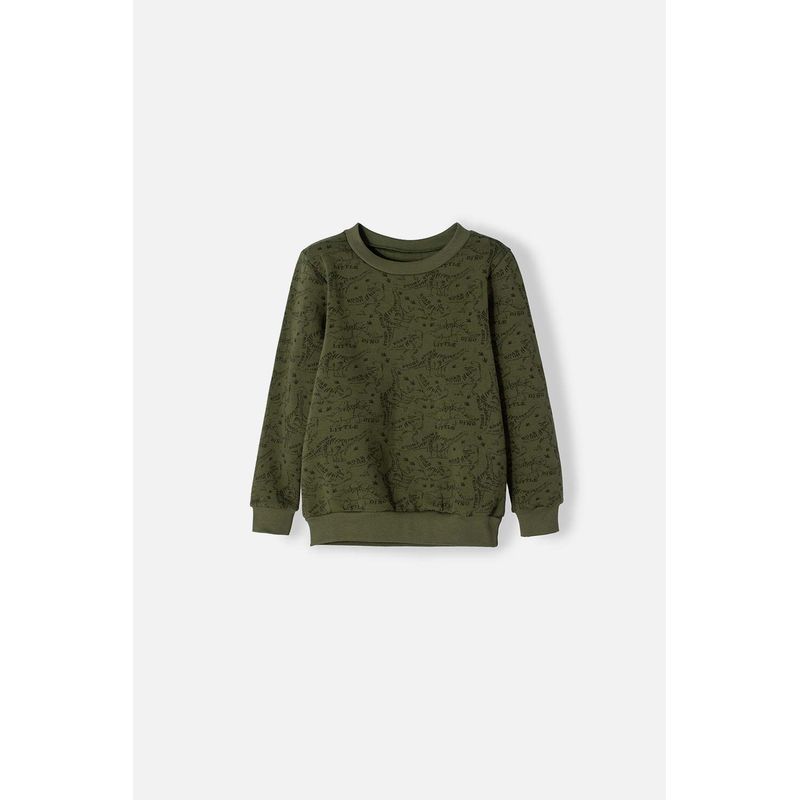 LITTLEMIC - Buzo de LittleMic cerrado verde para niño 2T a 5T
