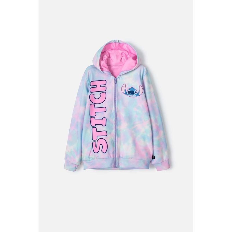 DISNEY - Buzo de Stitch abierto multicolor para niña