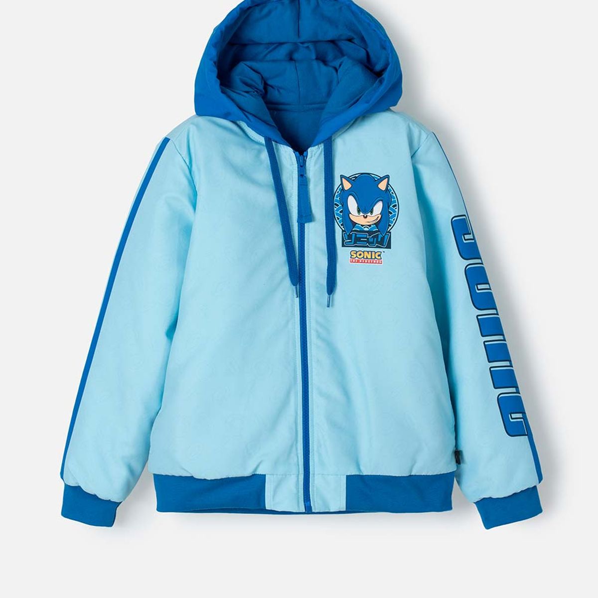 SONIC - Chaqueta de Sonic azul con cierre para niño