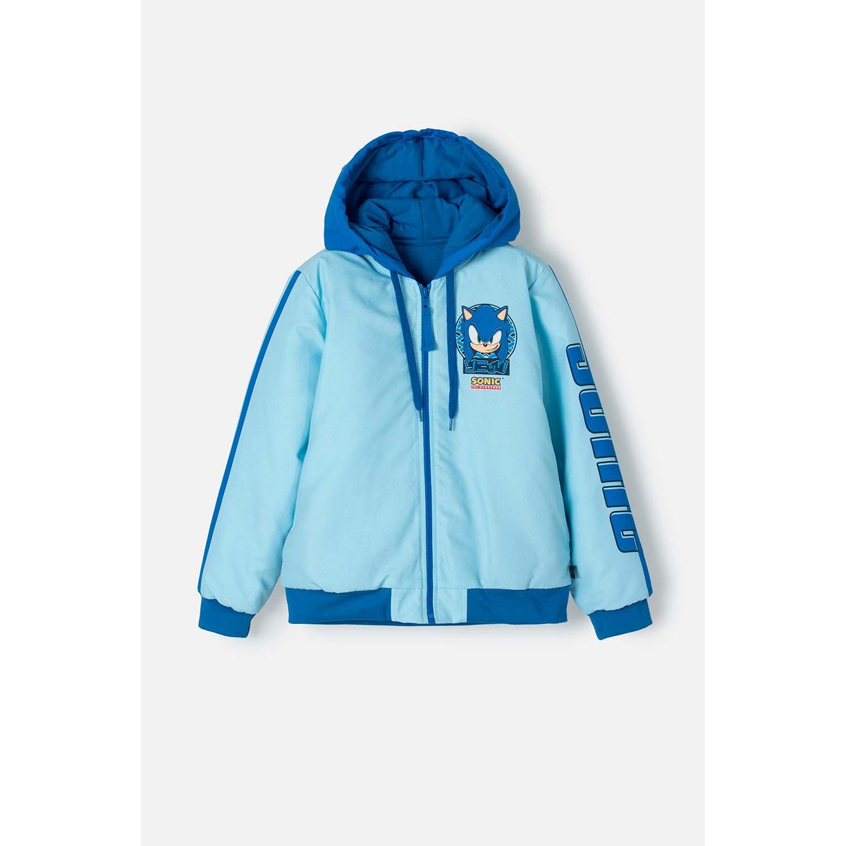 SONIC - Chaqueta de Sonic azul con cierre para niño