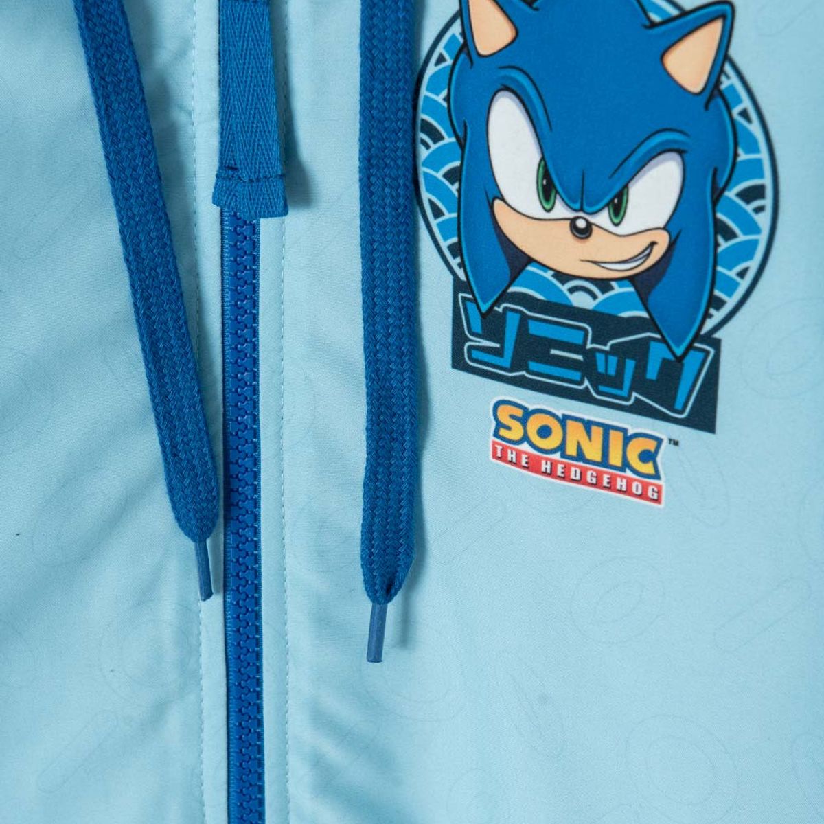 SONIC - Chaqueta de Sonic azul con cierre para niño