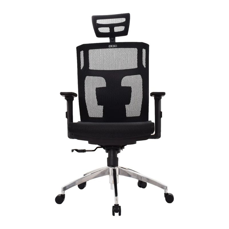 BONNO - Silla De Escritorio Led Con Cabecero Bonno Cómoda Moderna Color Negro
