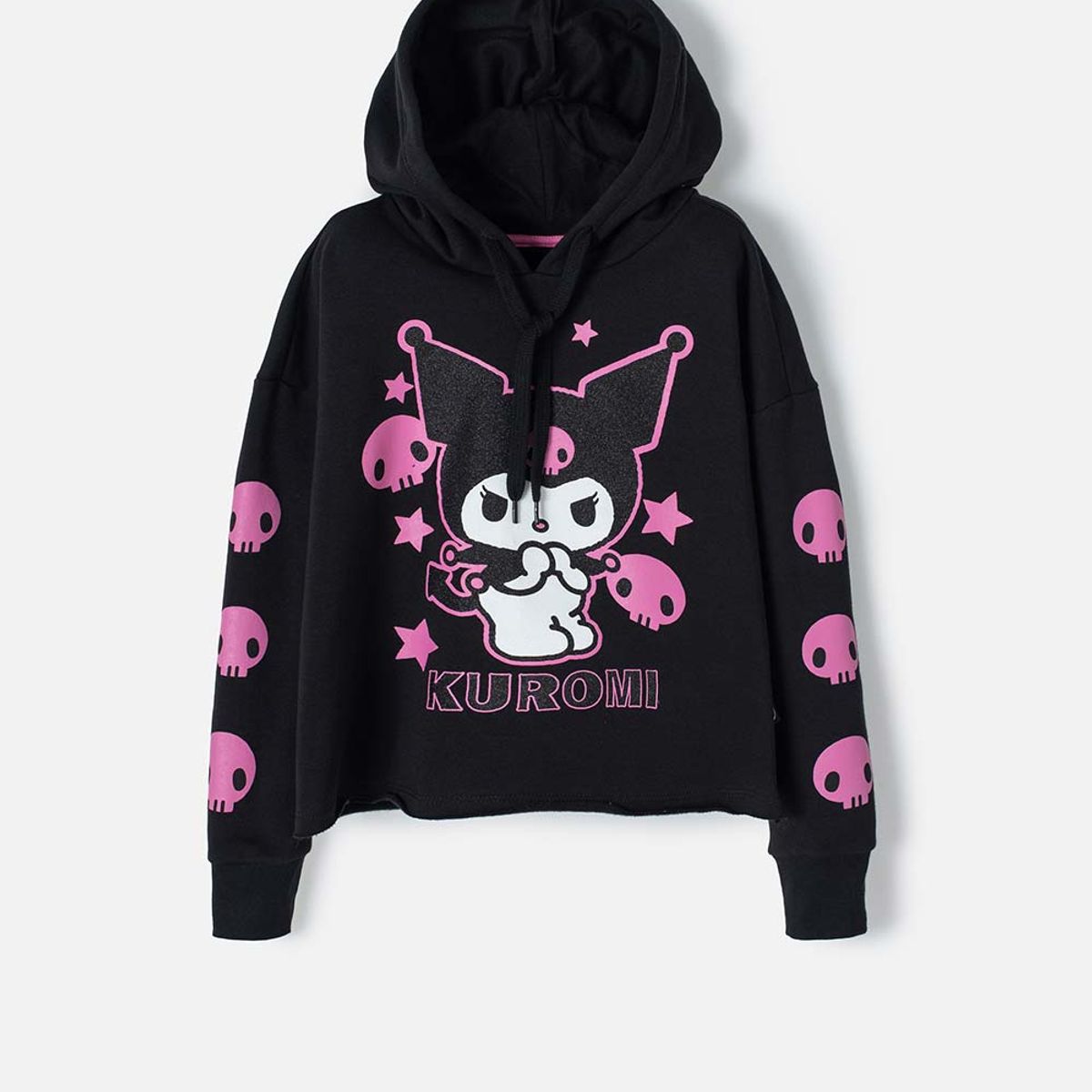 SANRIO - Buzo de Kuromi negro con capucha para niña