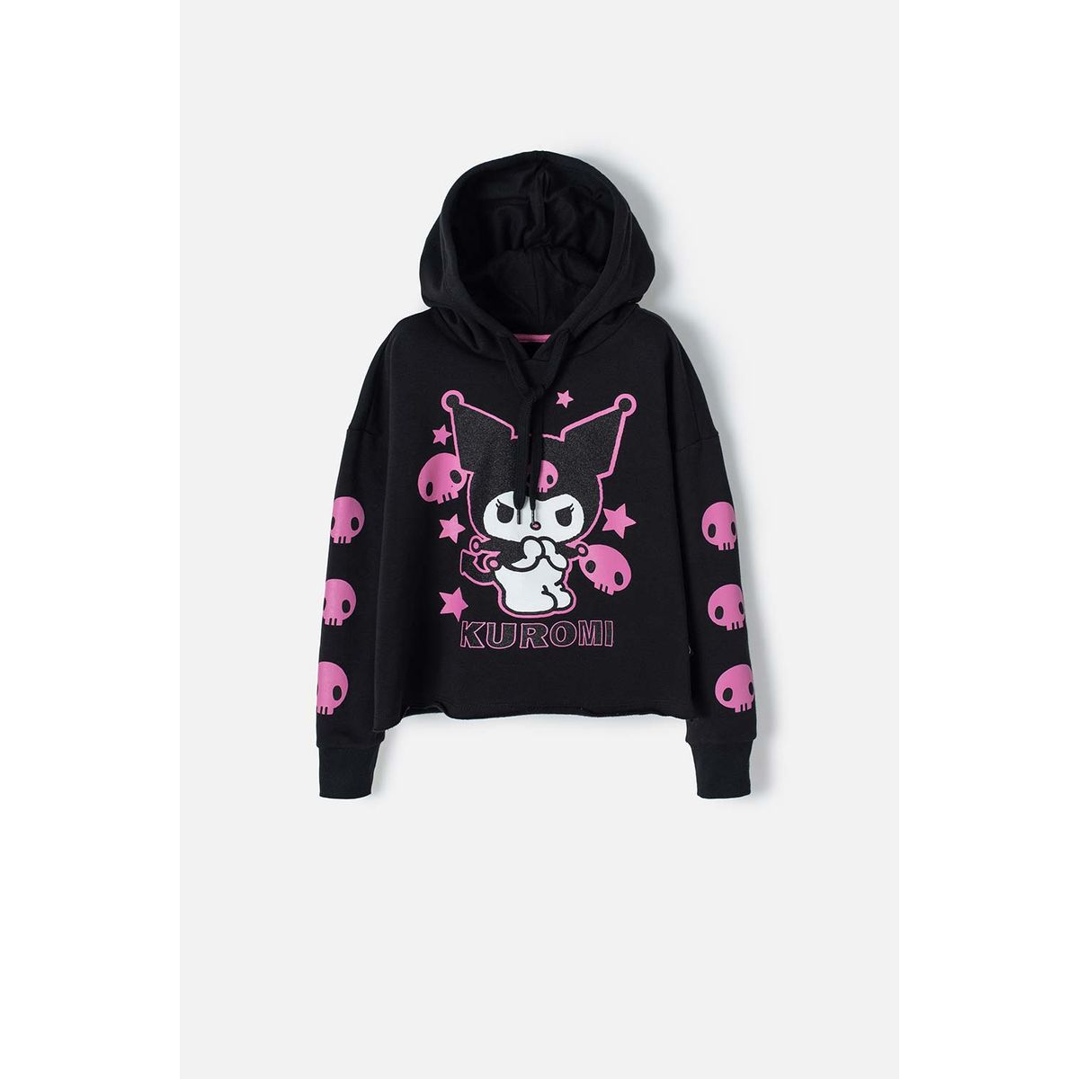 SANRIO - Buzo de Kuromi negro con capucha para niña