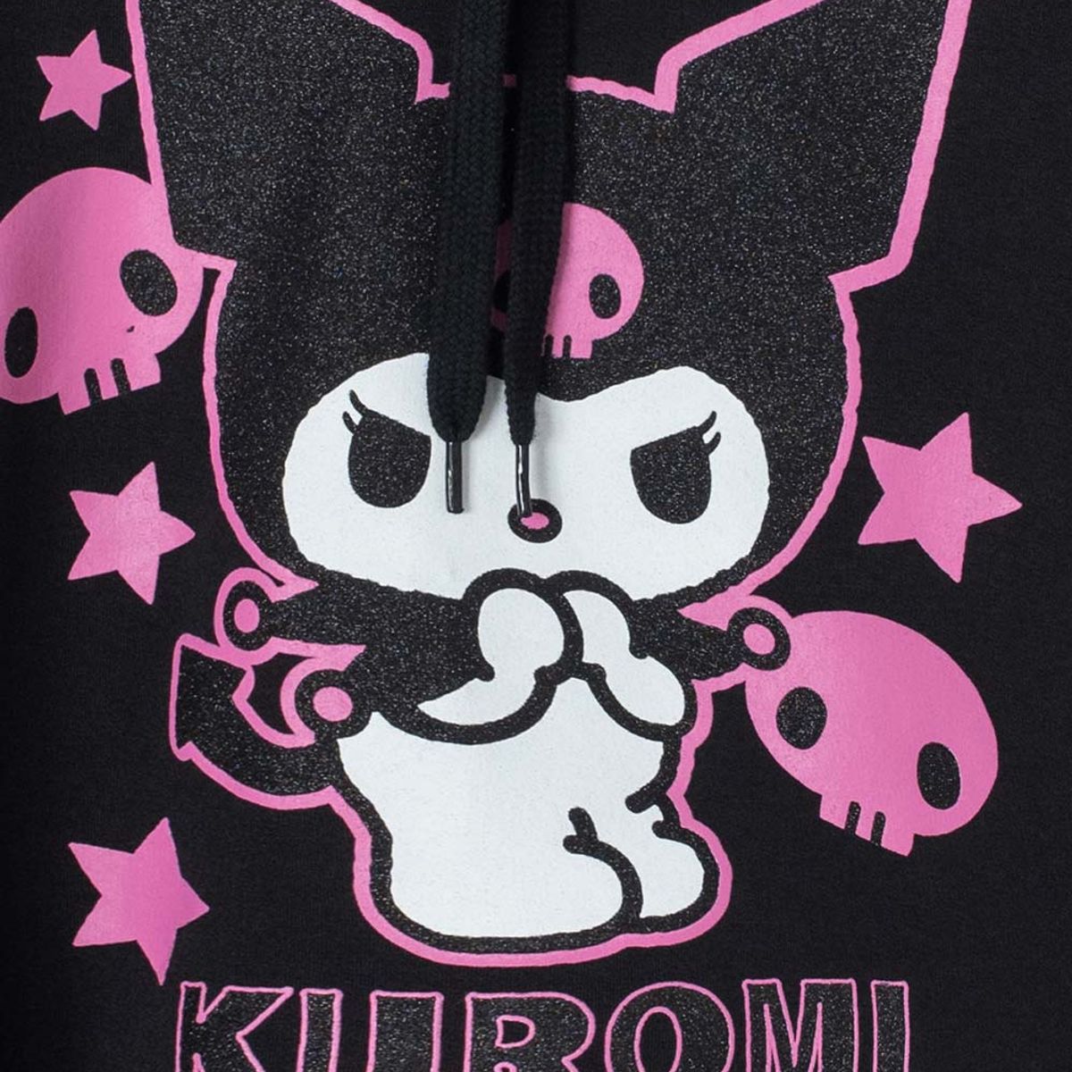 SANRIO - Buzo de Kuromi negro con capucha para niña
