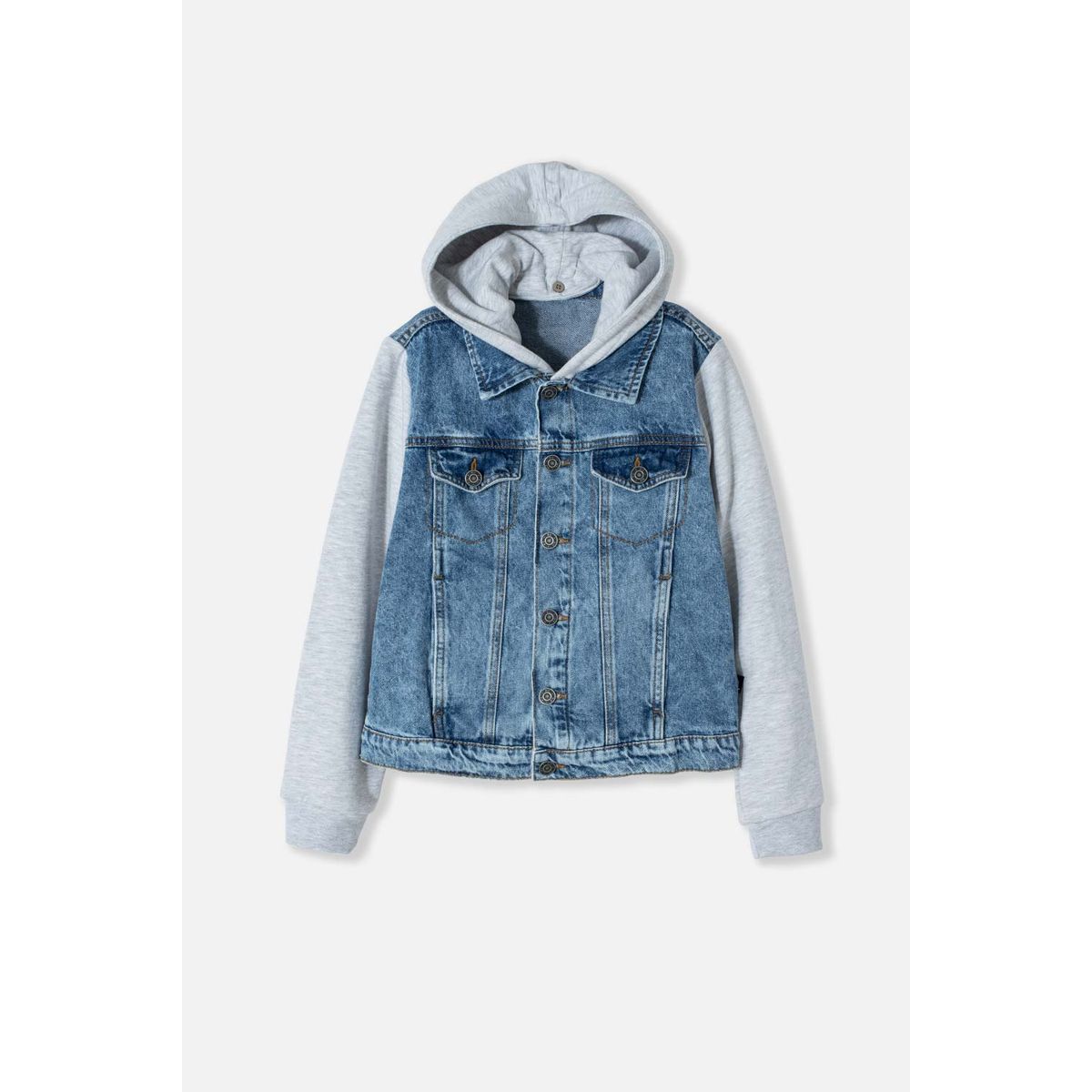 MIC - Chaqueta de Mic con capucha tono medio para niño