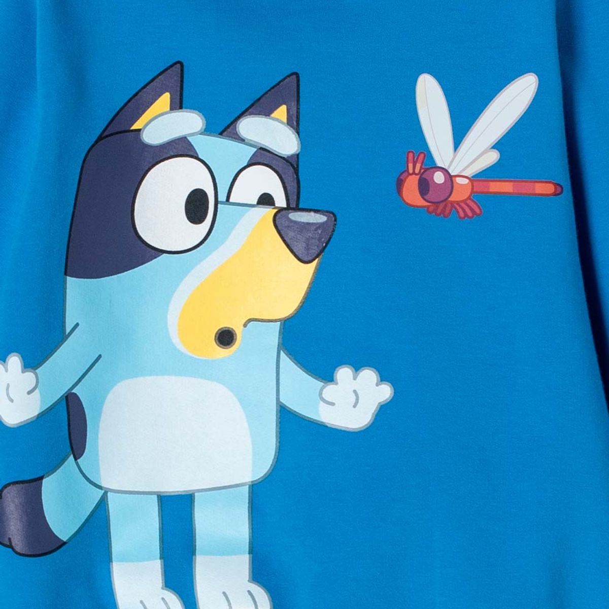 BLUEY - Buzo de Bluey azul de diseño cerrado para niño 2T a 6T