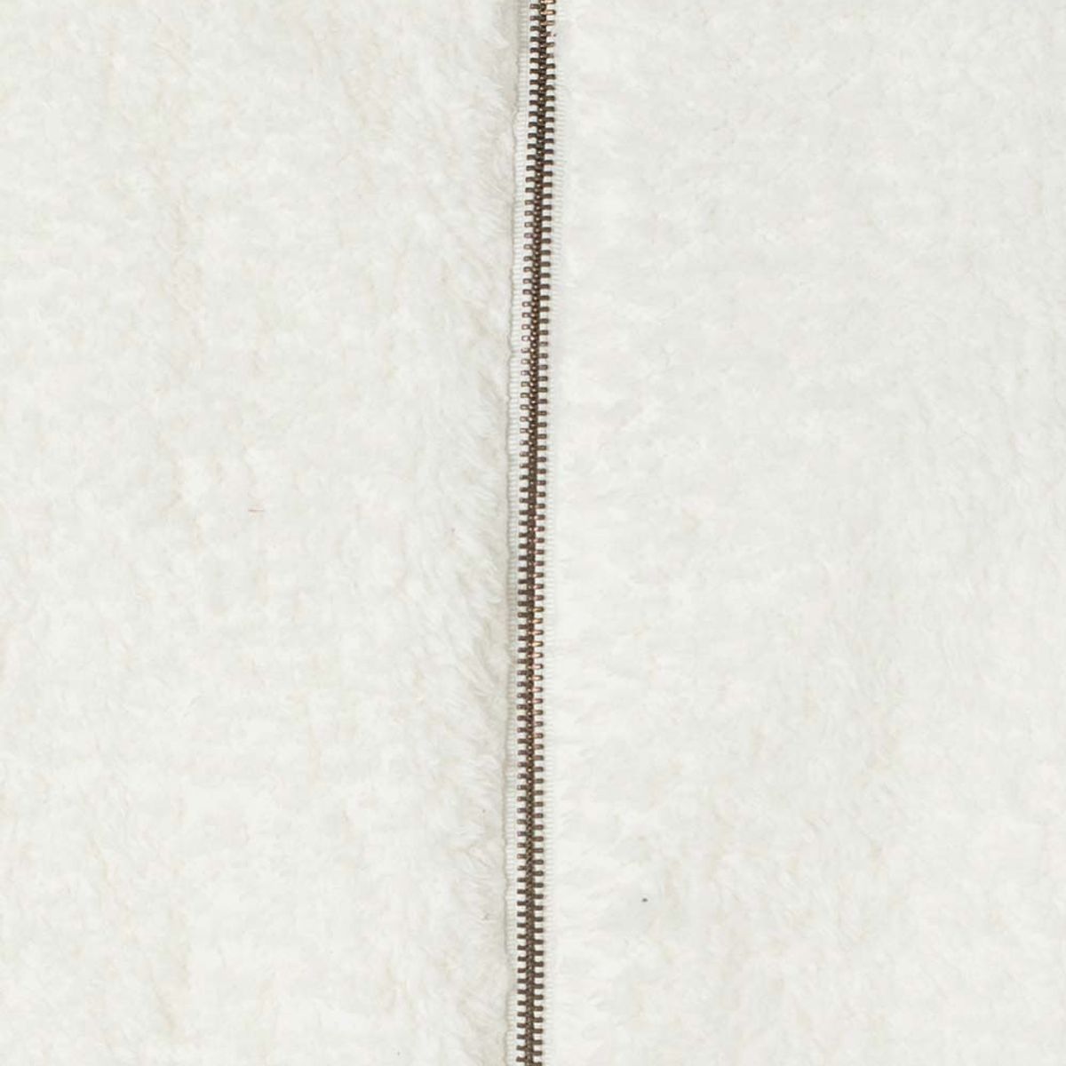 MIC - Chaleco Mic marfil textura afelpada para niña