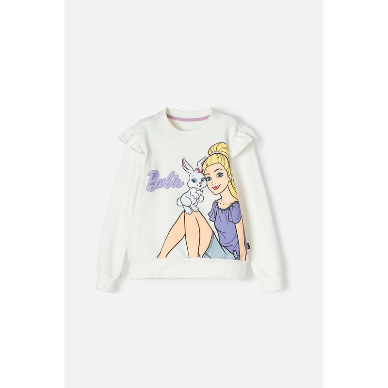 MATTEL - Buzo de Barbie con bolero marfil para niña