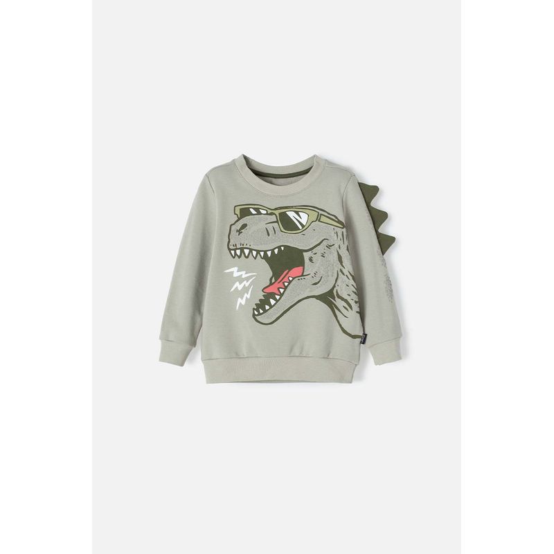 LITTLEMIC - Buzo de LittleMic cerrado verde para niño 2T a 5T