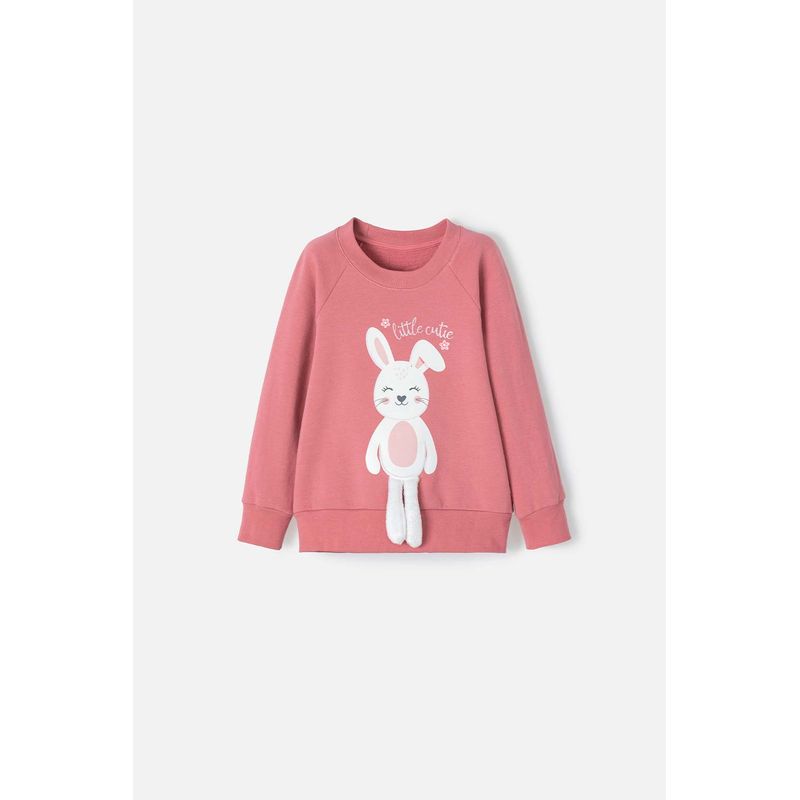 LITTLEMIC - Buzo de LittleMic cerrado rosa viejo para niña 2T a 5T