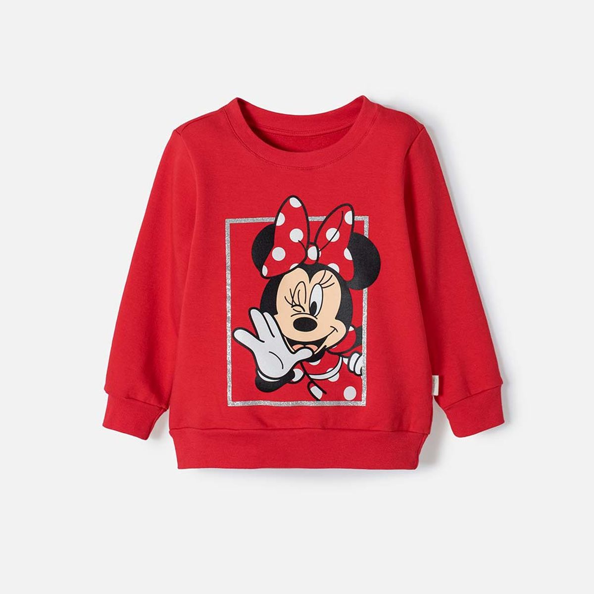 DISNEY - Buzo de Minnie Mouse cerrado rojo para niña