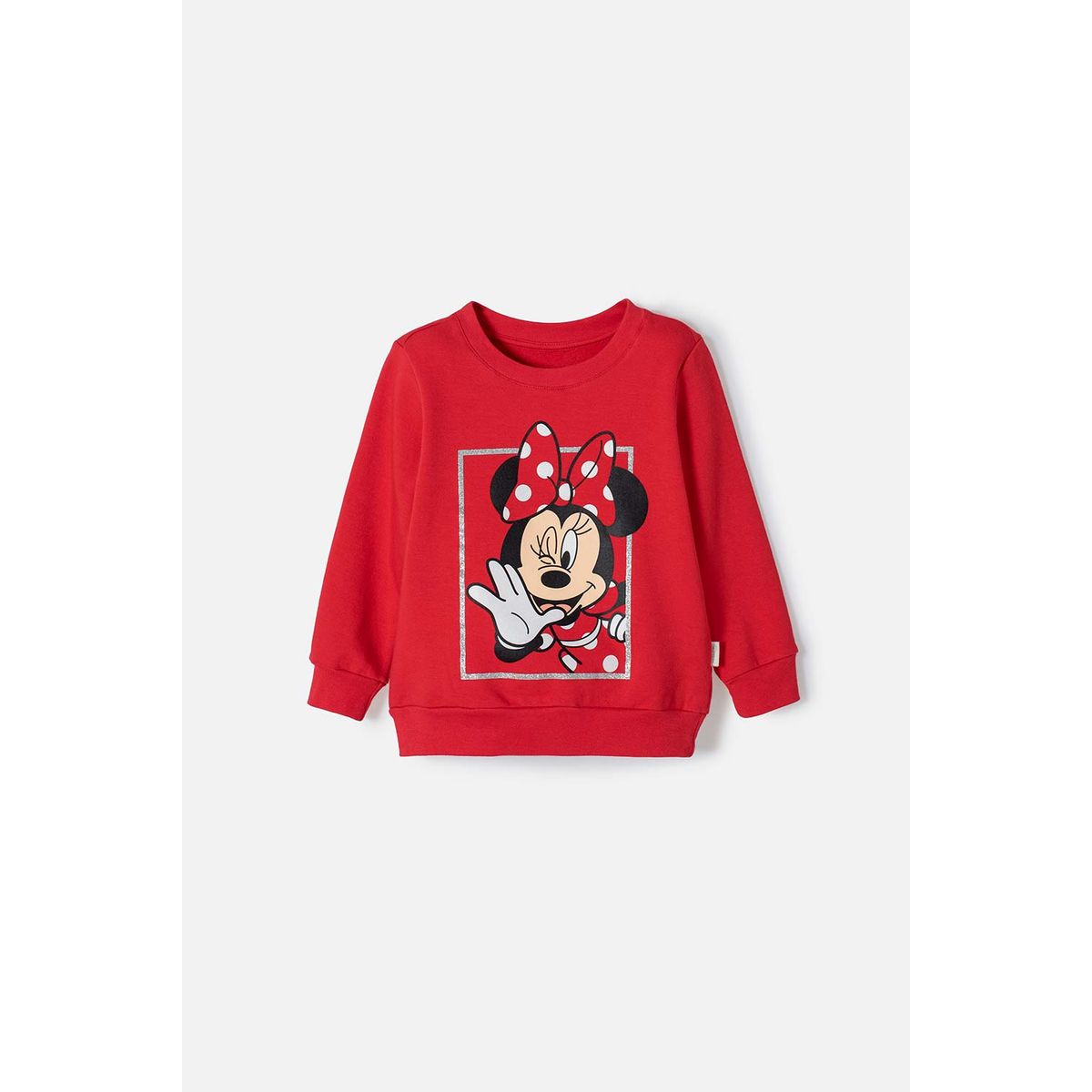 DISNEY - Buzo de Minnie Mouse cerrado rojo para niña