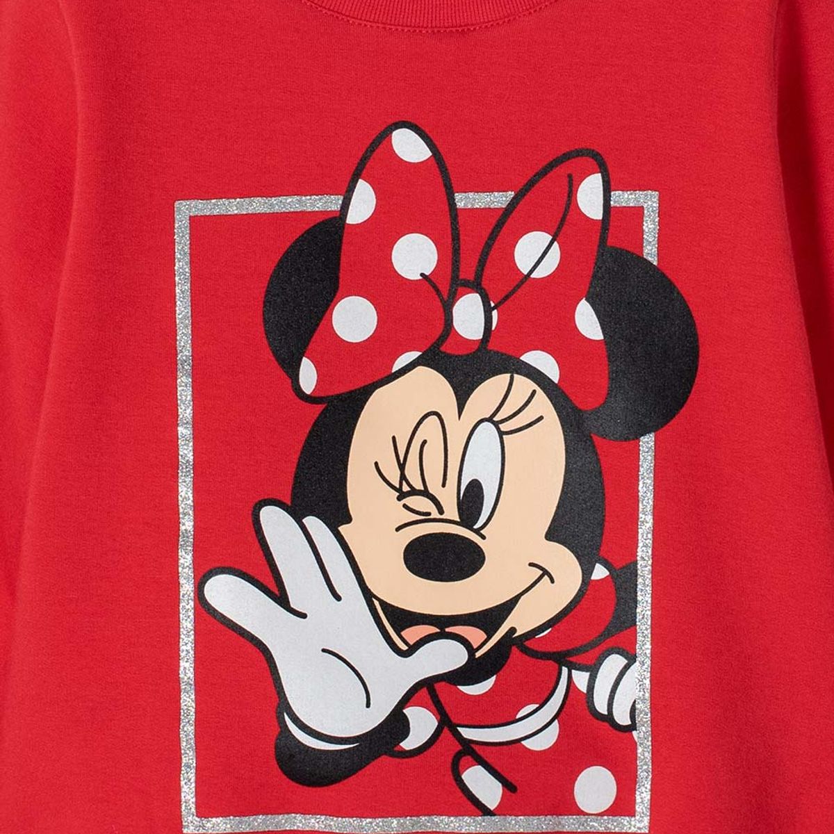 DISNEY - Buzo de Minnie Mouse cerrado rojo para niña